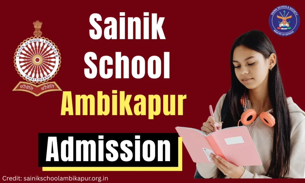 Sainik School Ambikapur Admission 2027-28